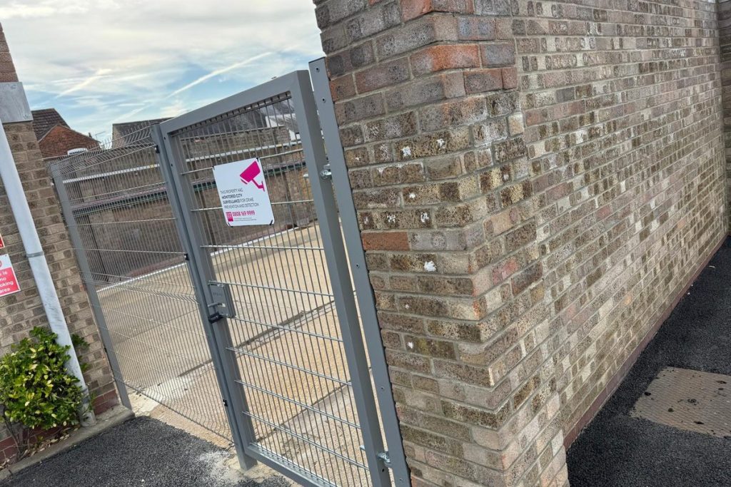 New pedestrian gate to the neighbouring garages, Ipswich
